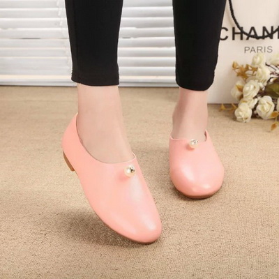 CHANEL Shallow mouth flat shoes Women--041